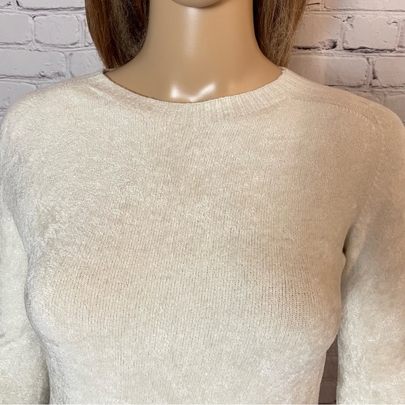New Transit Par-Such Fuzzy Ivory Sweater Made in Italy Size 3 US M - Picture 10 of 12
